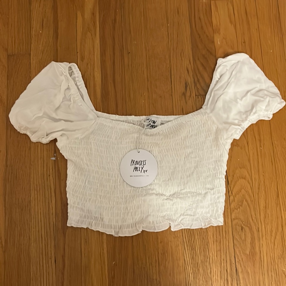 Princess Polly Crop Top with adorable sleeves